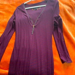 🍊maroon navy blue dress🧡